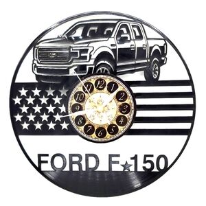 FORD F-150 TRUCK vinyl record clock